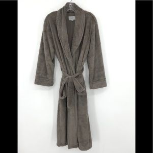 Daniel Buchler Fluffy Comfy Robe Gray Women's Long